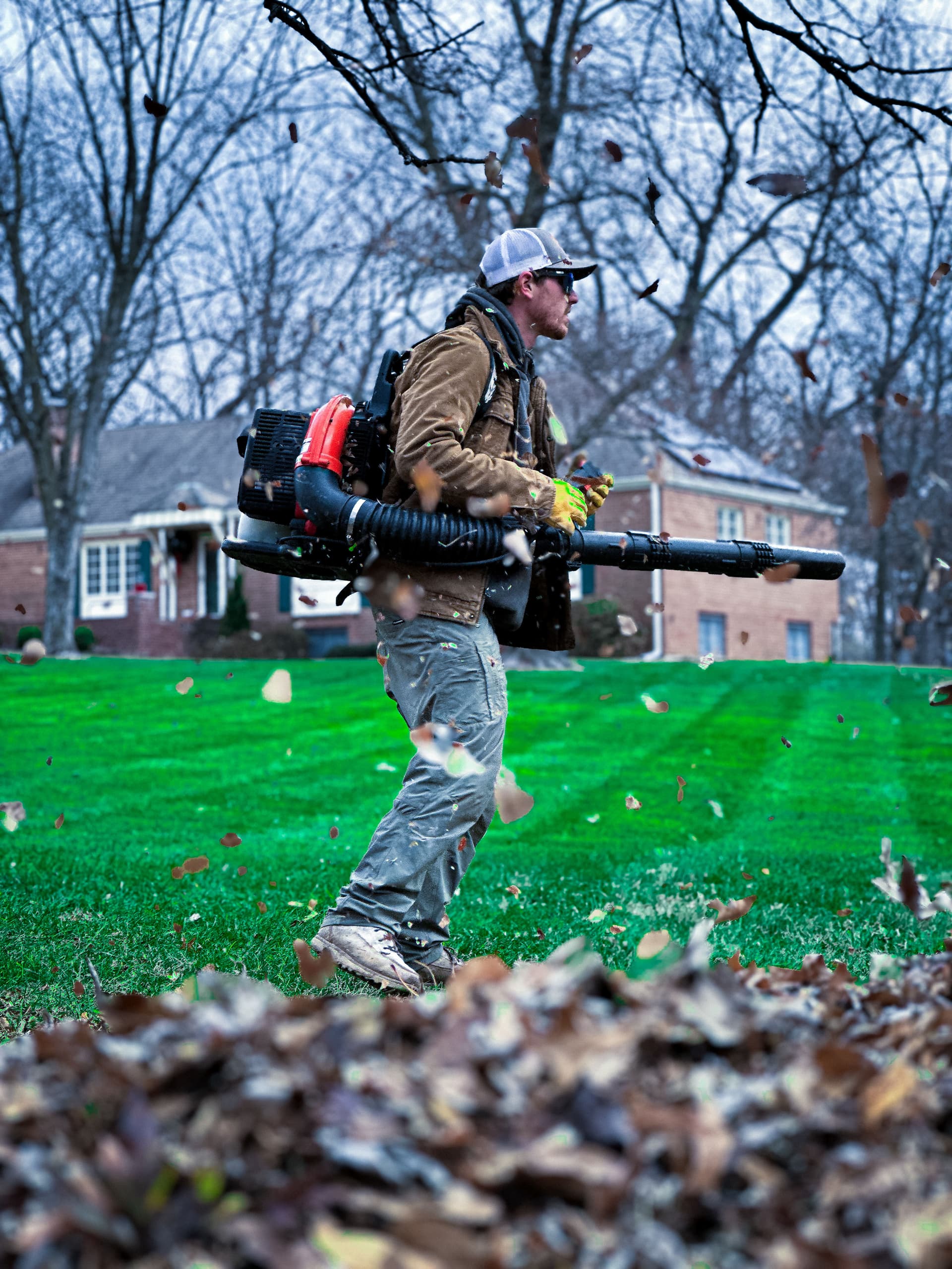 Efficient Leaf Removal and Landscaping in Liberty MO
