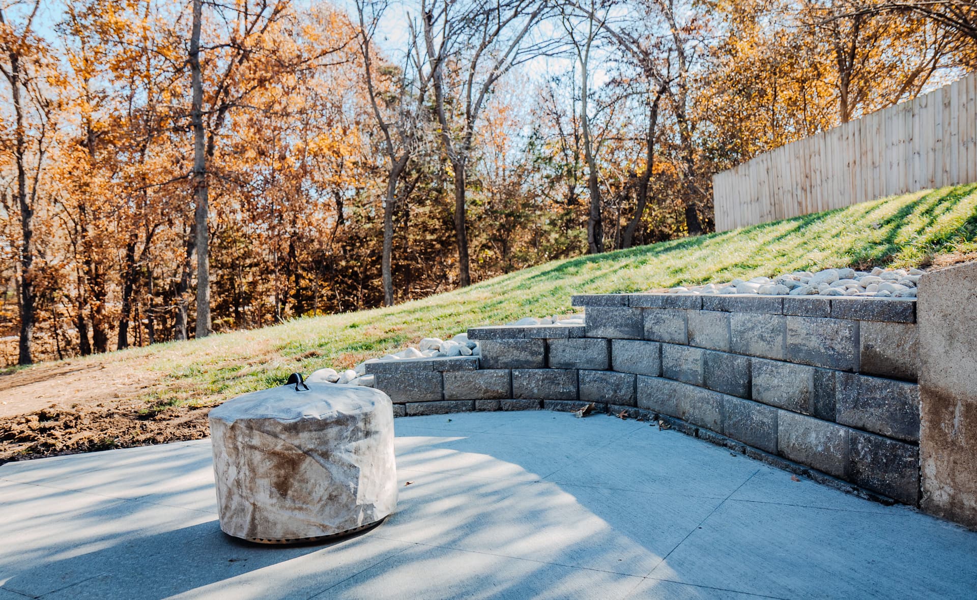 Gallery photos for Elevated Outdoor Spaces with Retaining Walls and Pavers in Shawnee KS: Image #18