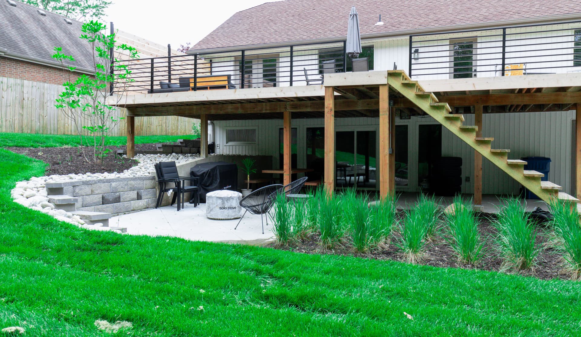 Beautiful Backyard Makeover and Precision Lawn Care in Kansas City